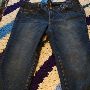 Jeans..  Spandex lined.